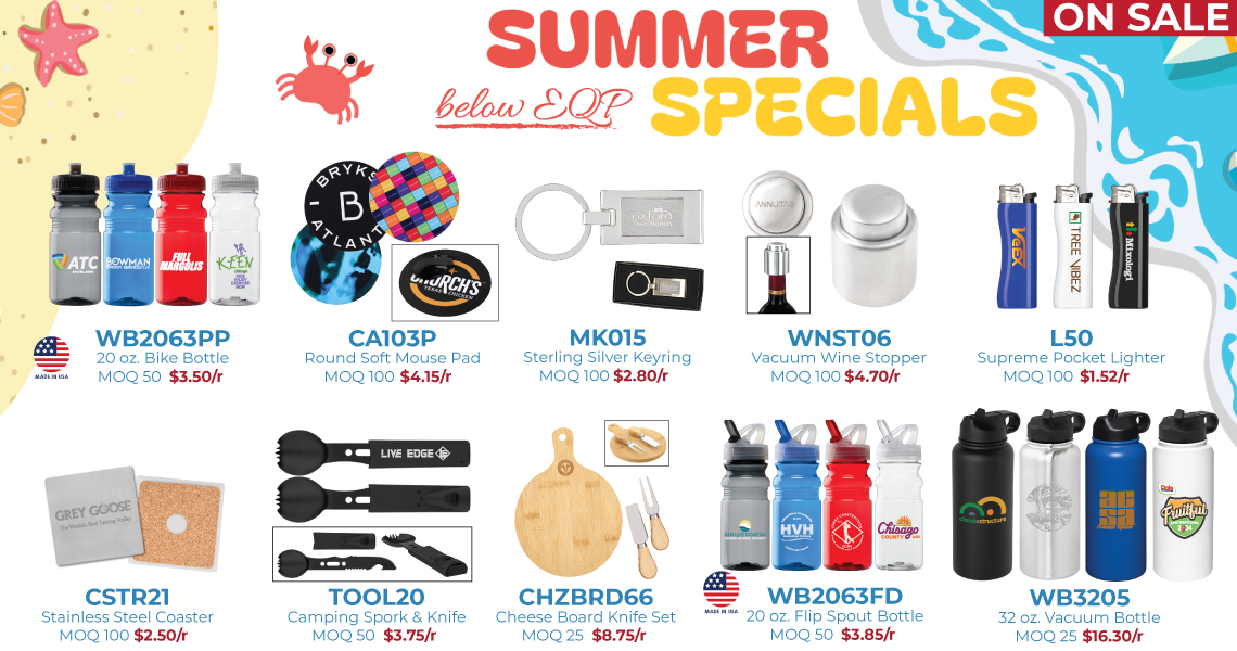 summer sale below EQP